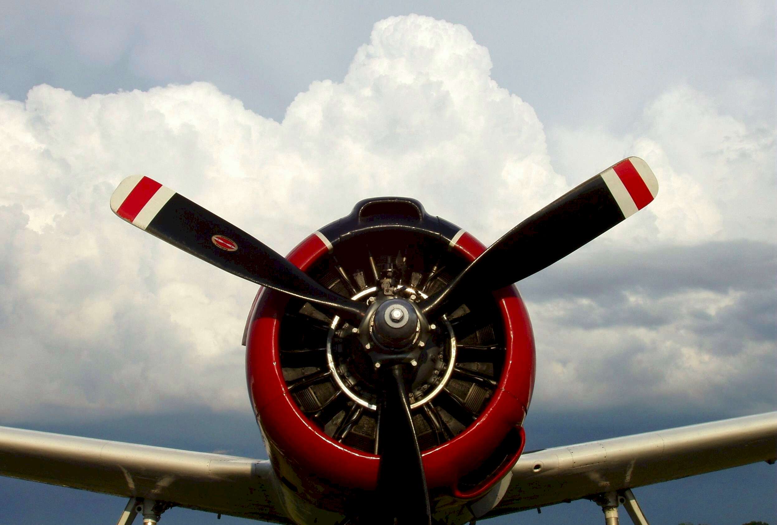 T-28 and clouds